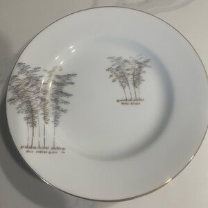 Six Fukagawa Arita Gold Hand Painted Dessert/Bread Plates